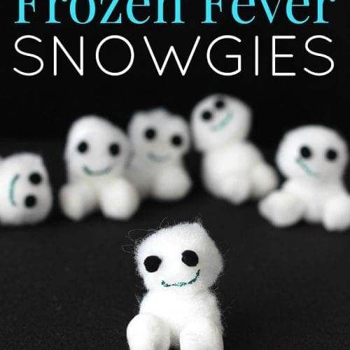 DIY Disney frozen fever snowgies kids craft