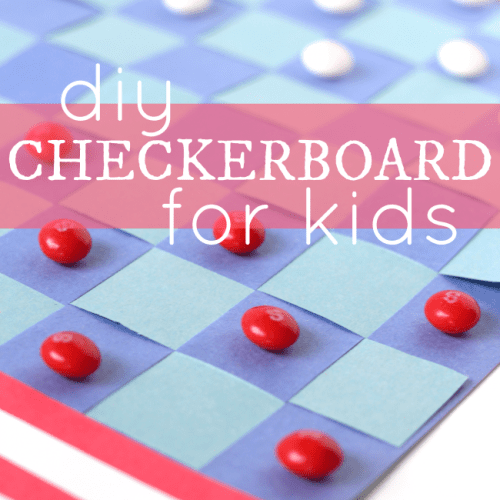 DIY checkerboard for kids