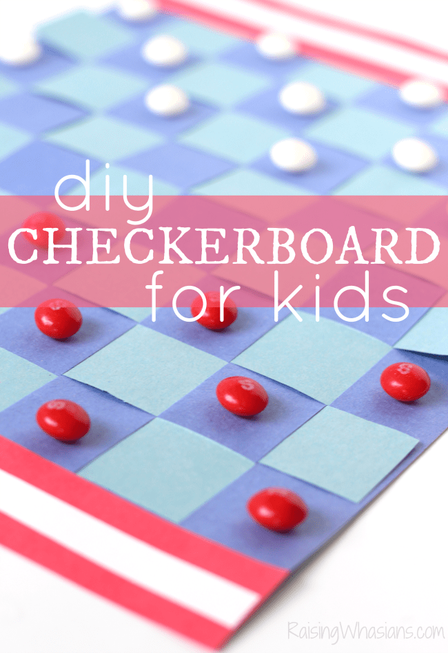 DIY Checkerboard for Kids - Americana Inspired - Raising Whasians