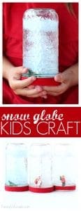DIY holiday snow globe craft made with family dollar