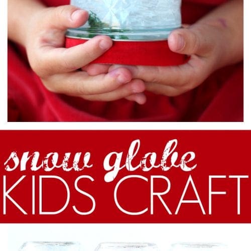 DIY holiday snow globe craft made with family dollar