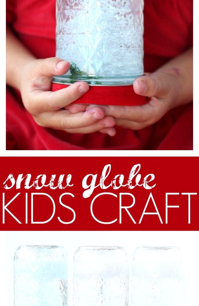 DIY holiday snow globe craft made with family dollar