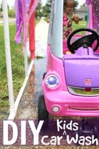 DIY kids car wash