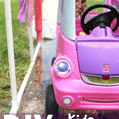 DIY kids car wash