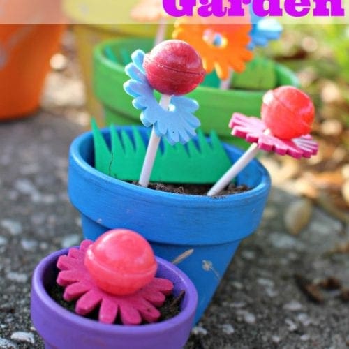 DIY spring garden for kids
