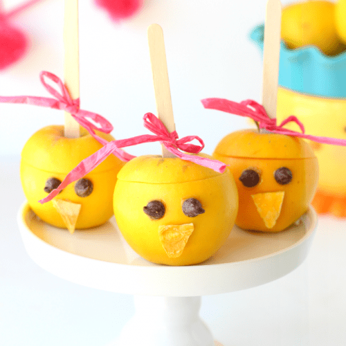 Easter chick apples