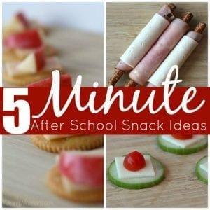 Easy after school snack ideas made in 5 minutes