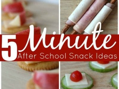 Easy after school snack ideas made in 5 minutes