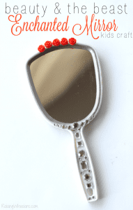 Easy beauty and the beast enchanted mirror kids craft