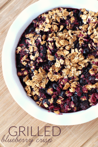 Easy grilled blueberry crisp recipe
