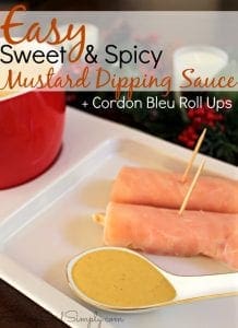 Easy mustard dipping sauce