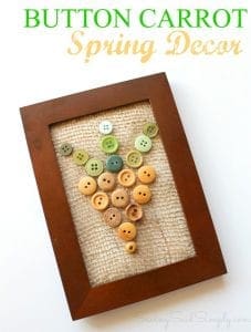 Easy spring decor carrot craft