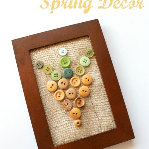 Easy spring decor carrot craft