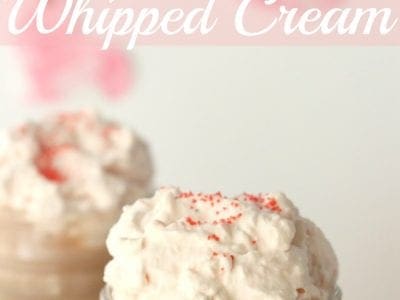 Easy strawberry whipped cream