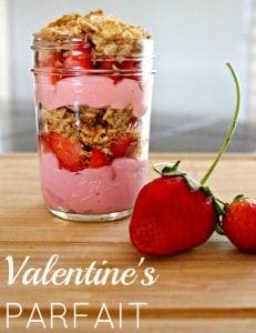 Easy Valentines parfait recipe