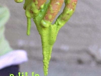 Edible St. Patrick's day slime for kids