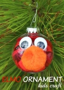 Elmo ornament kids craft
