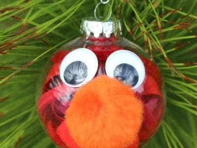 Elmo ornament kids craft