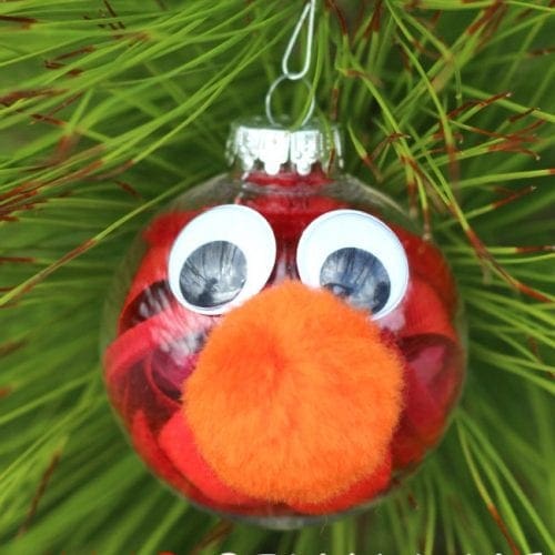 Elmo ornament kids craft