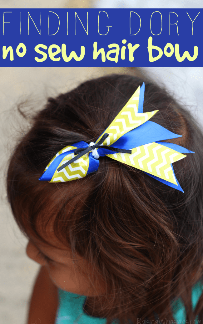Finding Dory Hair Bow DIY
