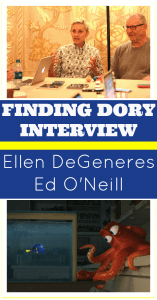 Finding Dory interview Ellen DeGeneres Ed O'Neill