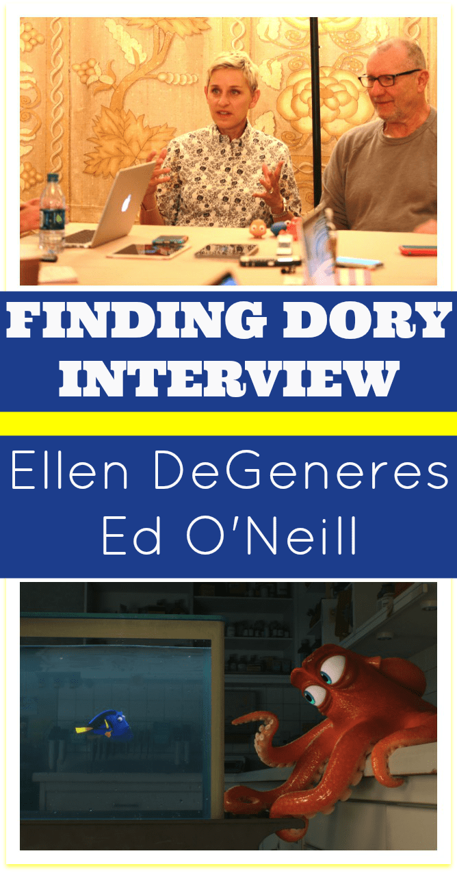 Finding Dory Interview | Ellen DeGeneres & Ed O'Neill