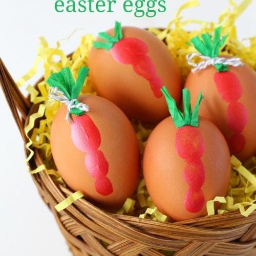 Fingerprint carrot Easter eggs