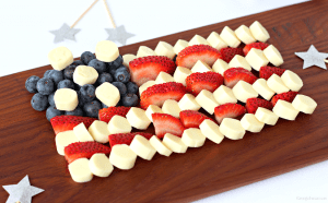 Fourth of July cheese platter kid approved
