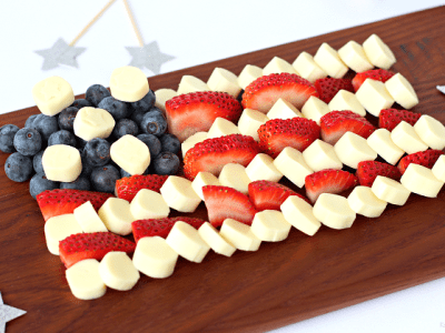 Fourth of July cheese platter kid approved