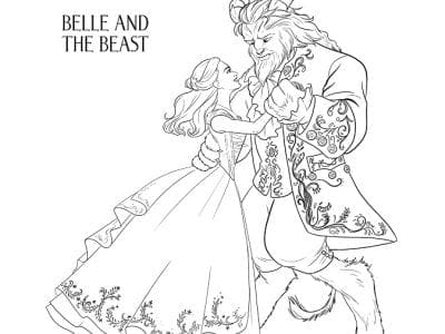 Free Disney beauty and the beast coloring sheets