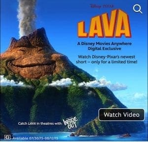 Free Disney Pixar short lava