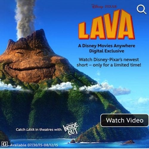 Free Disney Pixar short lava