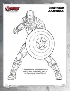 Free Avengers Age of Ultron Printable Coloring Sheets
