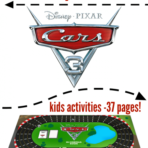 Free cars 3 printables for kids