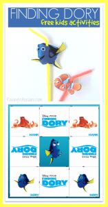 Free finding Dory kids activities