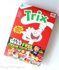 Free star wars poster in general mills cereals
