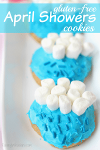 Gluten free April showers cookies