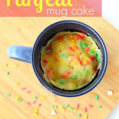 Gluten free funfetti mug cake recipe