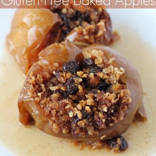 Gluten free slow cooker baked apples recipe