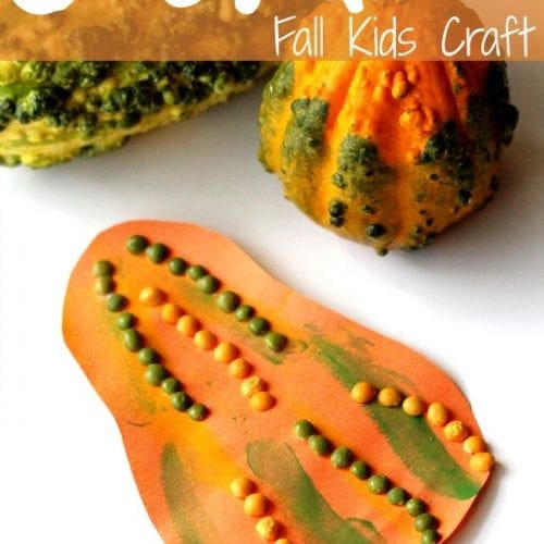Gourd fall kids craft