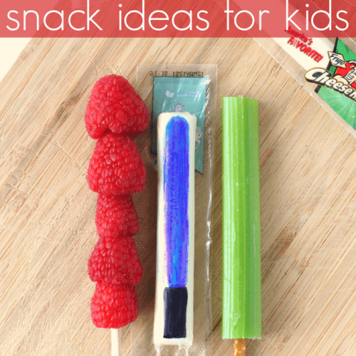 Healthy lightsaber snack ideas for kids
