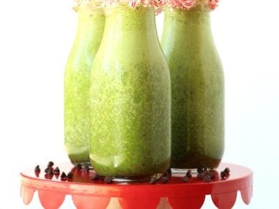 Hidden veggie mint chocolate chip milkshake