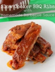 Homemade barbecue sauce slow cooker bbq ribs