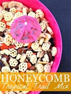 Honeycomb tropical trail mix