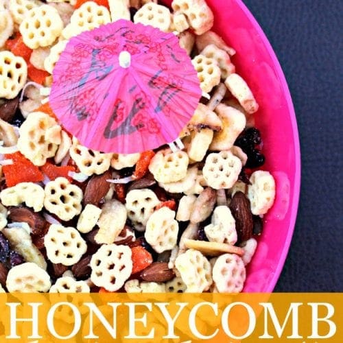 Honeycomb tropical trail mix