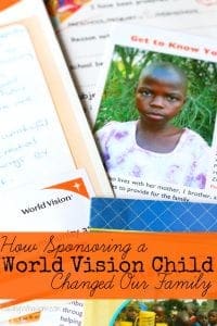 How sponsoring a World vision child