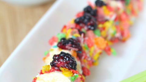 Kid friendly breakfast sushi recipe