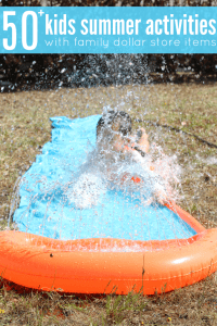 Kids summer activities family dollar store items