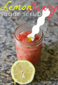 Lemon berry sugar scrub