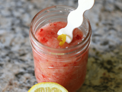 Lemon berry sugar scrub